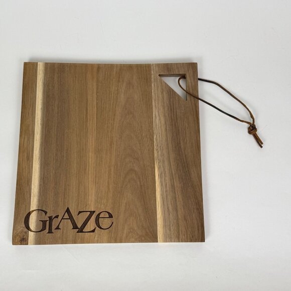 Graze Wood Cutting Charcuterie Board Acacia Wood - Picture 1 of 8